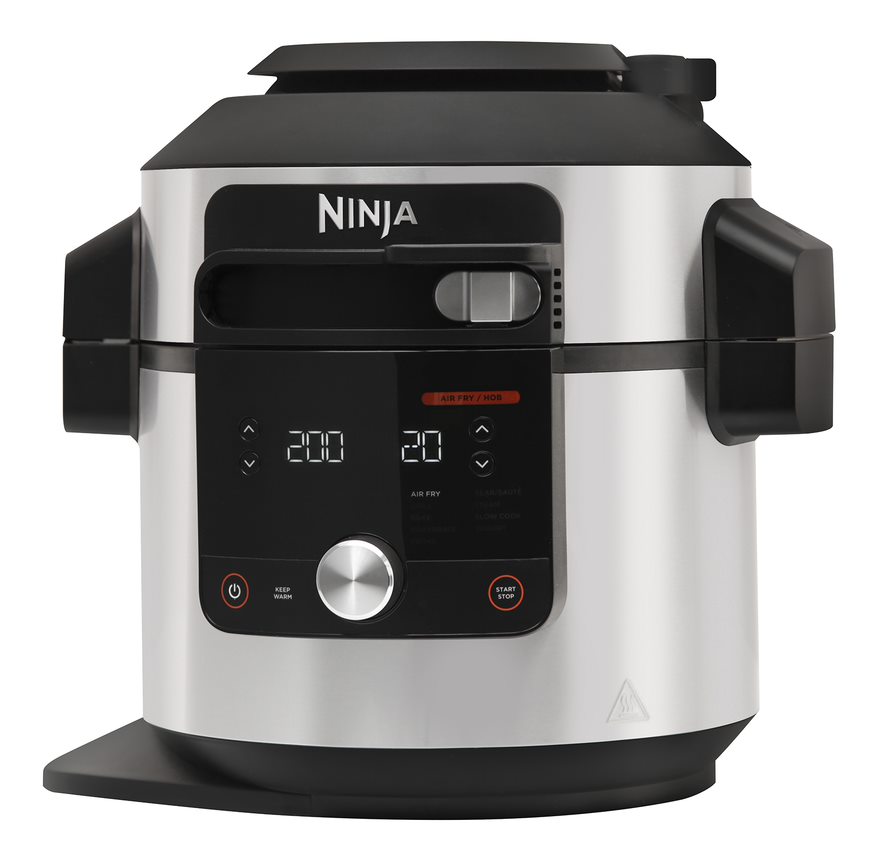 Мультиварка-Скороварка 12в1 Ninja OL650EU стальной/черный