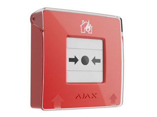Ajax Manual Call Point (Red) Беспроводная настенная кнопка для активации пожарной тревоги вручную