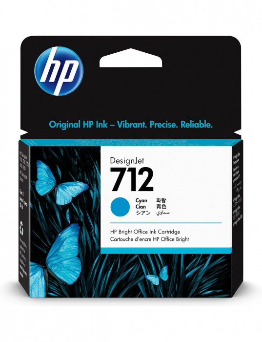 Картридж HP 3ED67A (№712) (голубой)