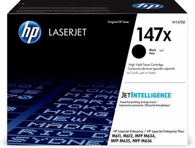 Лазерный картридж HP W1470, 147X, оригинальный, черный