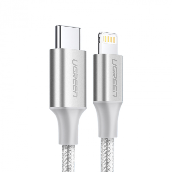 Ugreen US304 Lightning To Type-C 2.0 Male Cable 1M, 70523
