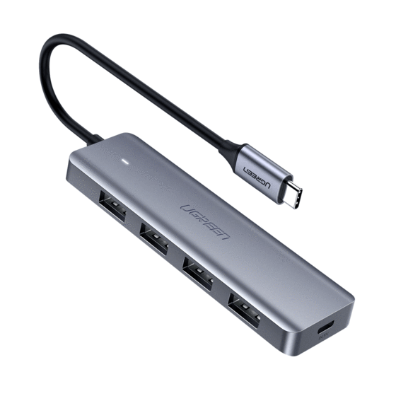 UGREEN CM219 4-Port USB3.0 Hub микро USB қуатымен