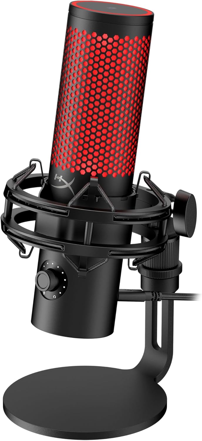Настольный микрофон HyperX 9A273AA QuadCast 2 S на подставке черный