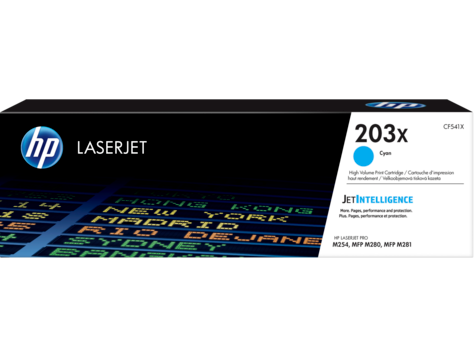 Түпнұсқа HP 203X LaserJet 203X картриджі, көк CF541X