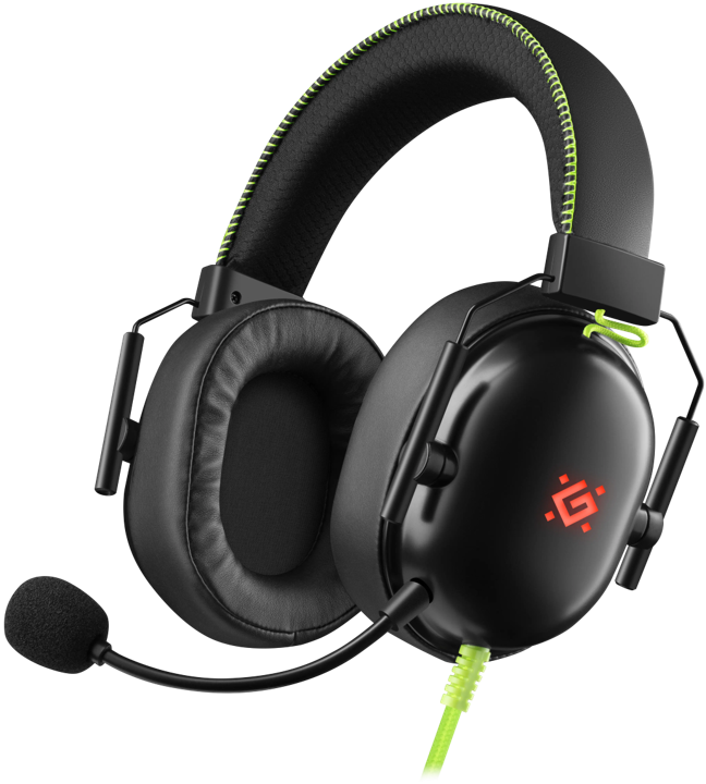 Наушники-гарнитура игровые Defender Toxic черный