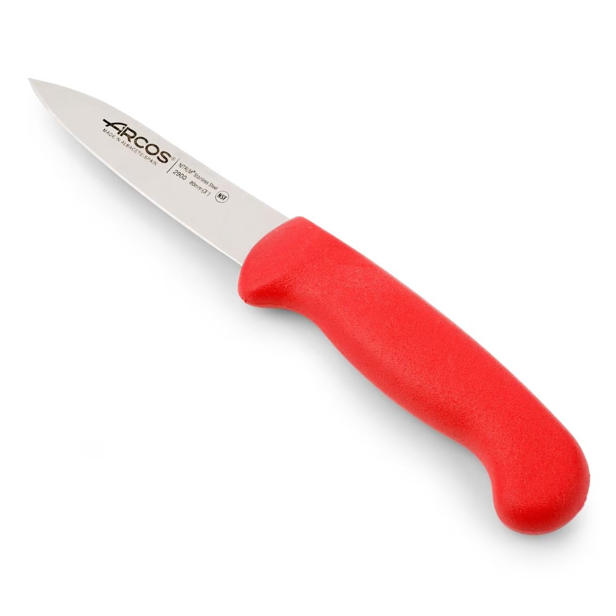 Нож для овощей Arcos 2900 290022 80мм красный