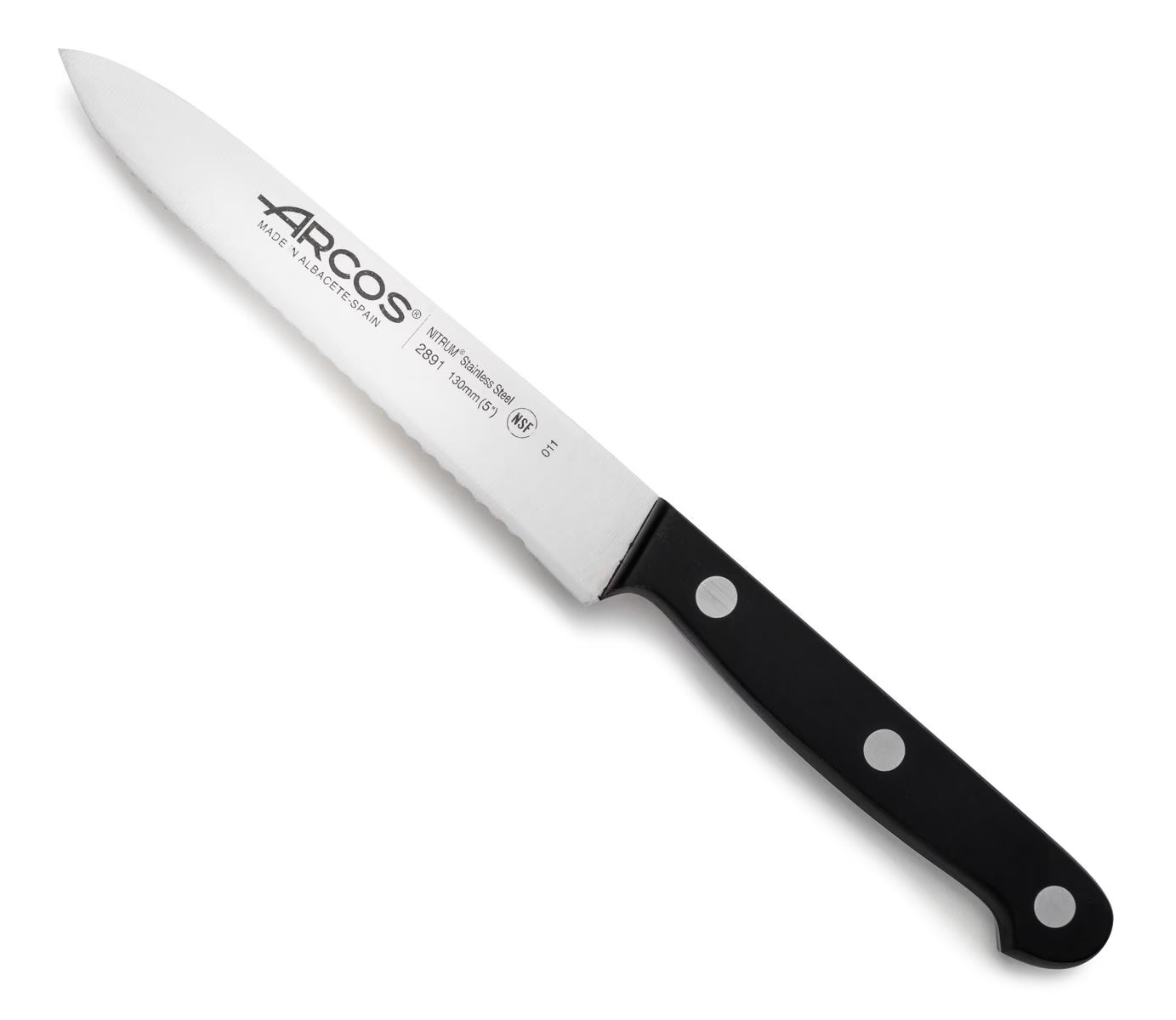 Нож для томатов Arcos Universal Kitchen 289104 130мм черный