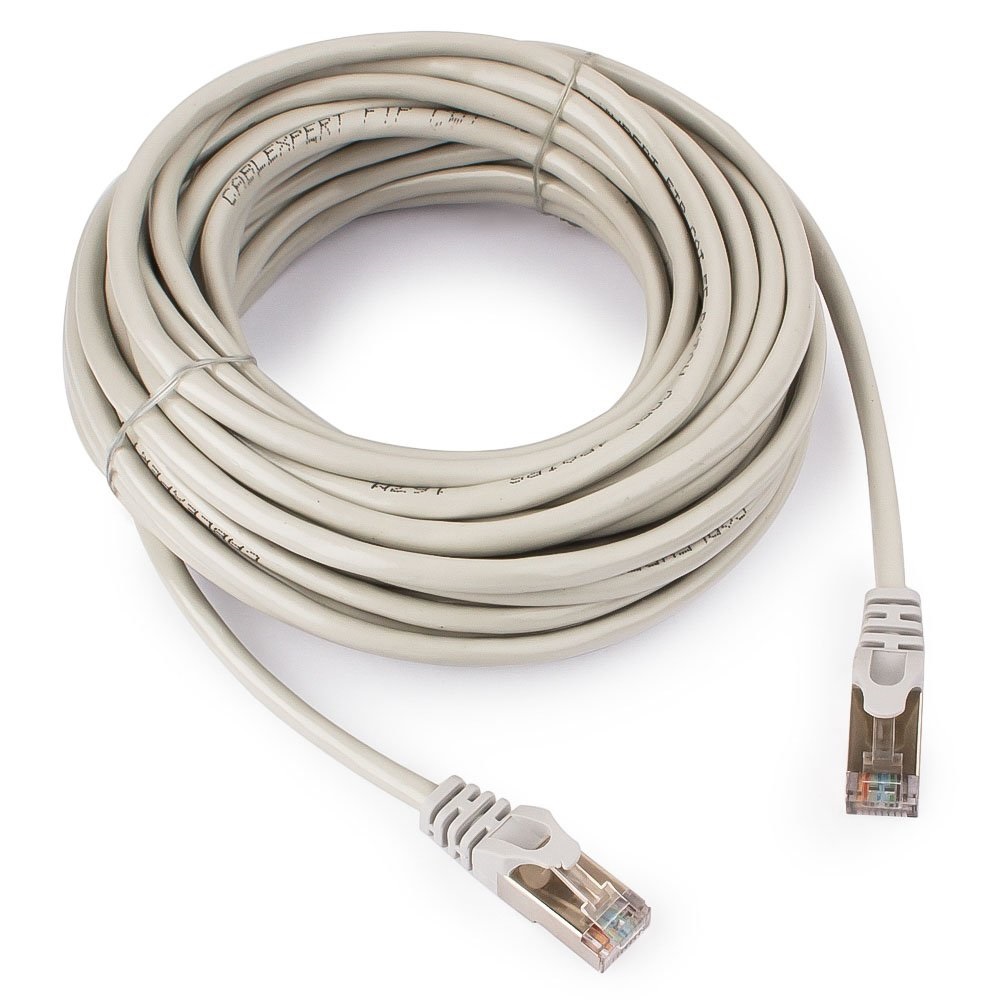 Патч-корд FTP Cablexpert PP22-10m кат.5e, 10м, литой, көпжильді (сұр)