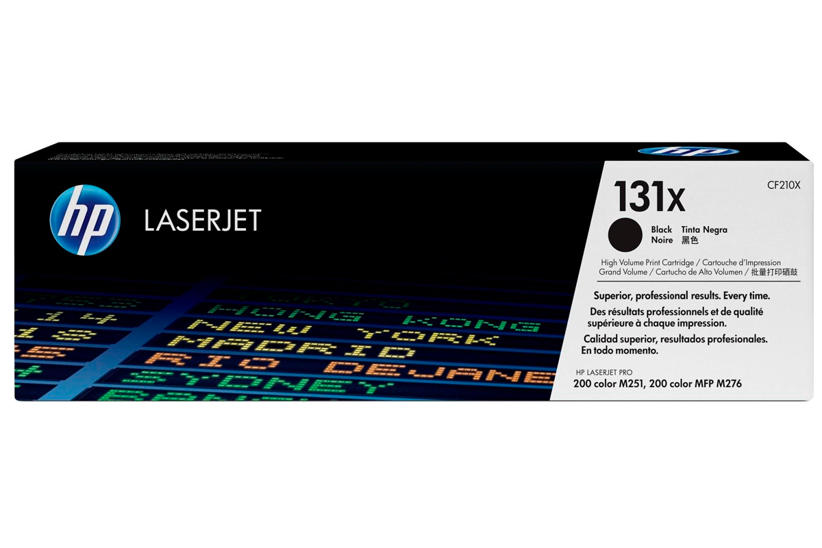 Картридж HP CF210X 131x для LaserJet Pro M251/M276, увеличенной емкости, черный
