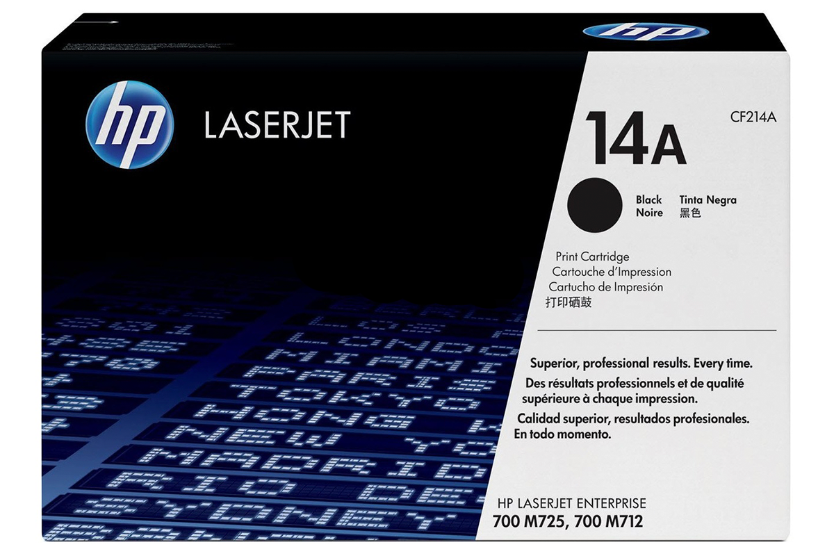 Черный картридж с тонером HP CF214A