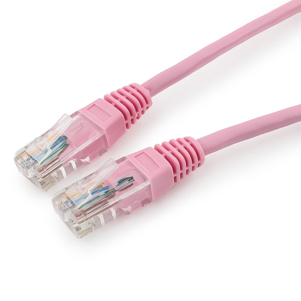 Патч-корд UTP Cablexpert PP12-0.5M/RO кат.5e, 0.5м, литой, көпжильді (қызғылт)