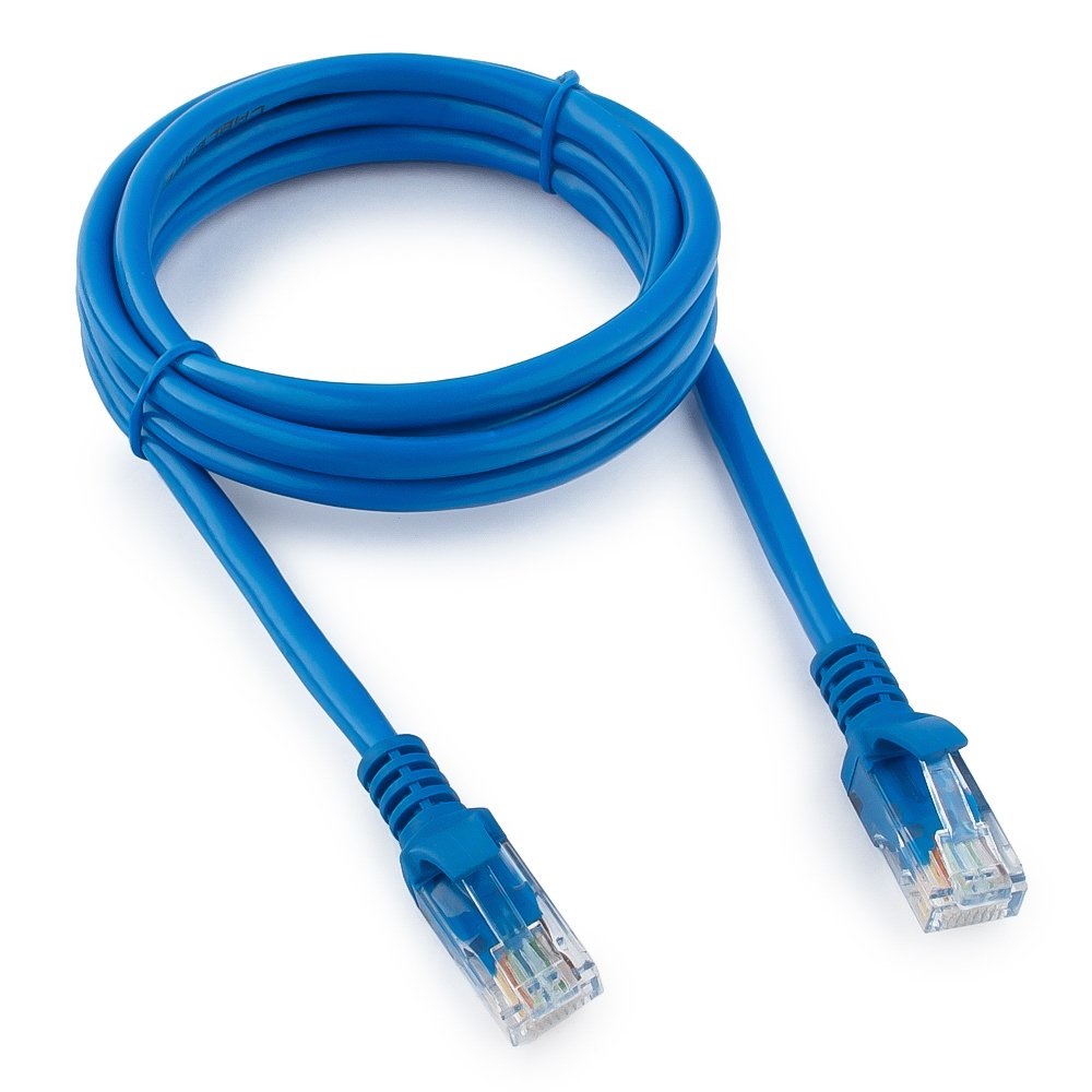 Патч-корд UTP Cablexpert PP12-1.5M/B кат.5e, 1.5м, литой, көпжильді (көк)