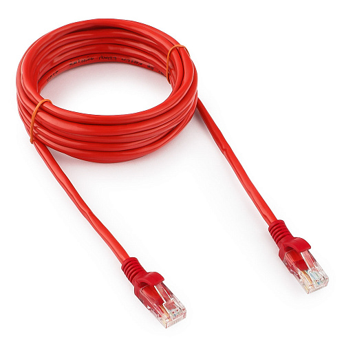 Патч-корд UTP Cablexpert PP12-3M/R кат.5e, 3м, литой, көпжильді (қызыл)