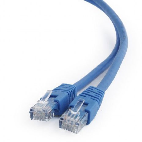 Патч-корд UTP Cablexpert PP6U-1M/B кат.6, 1м, литой, көпжильді (көк)