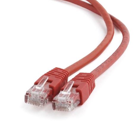 Патч-корд UTP Cablexpert PP6U-1M/R кат.6, 1м, литой, многожильный (красный)