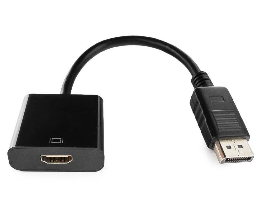 DisplayPort - HDMI адаптері Cablexpert A-DPM-HDMIF-002, 20M/19F, пакет