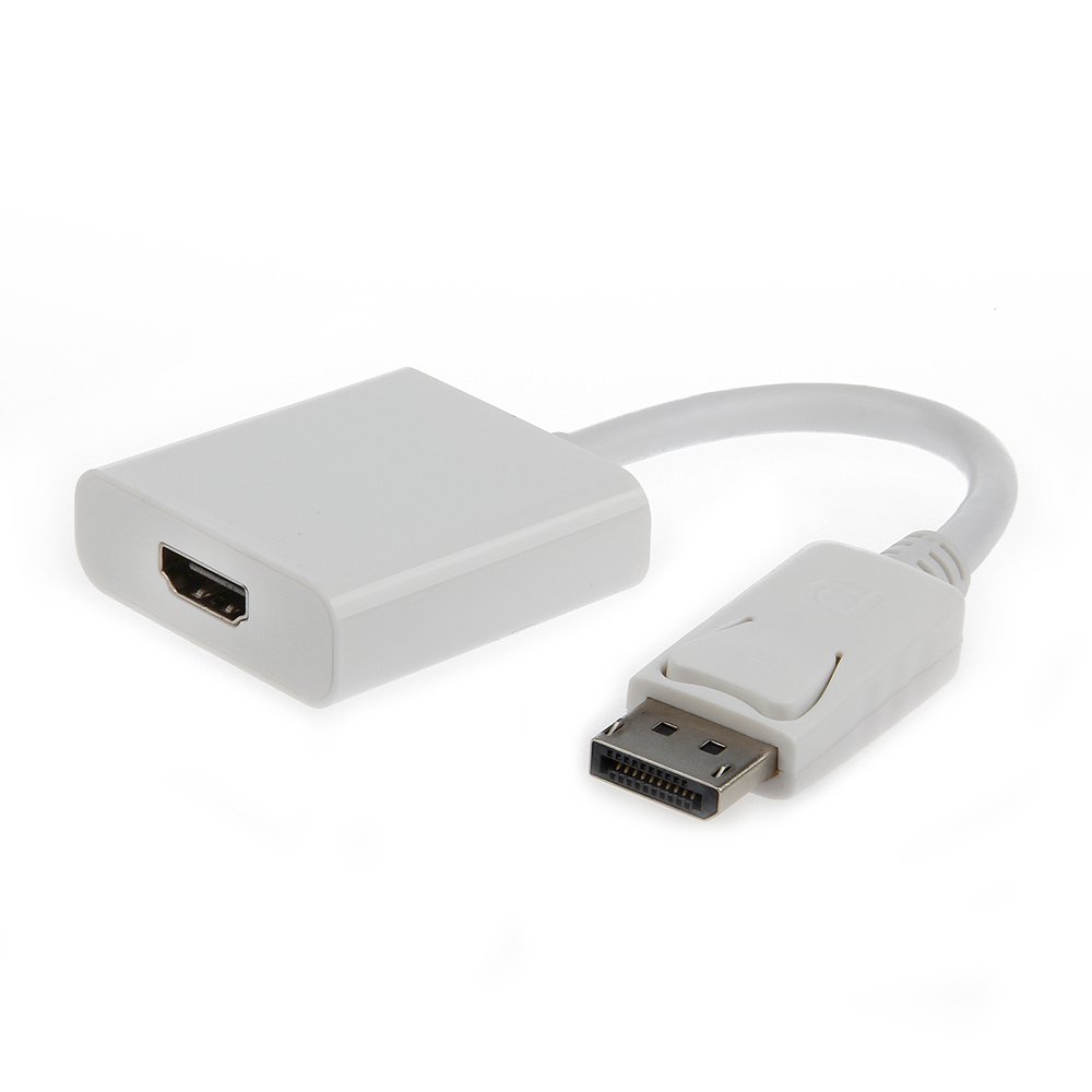 Переходник DisplayPort -> HDMI Cablexpert A-DPM-HDMIF-002-W, 20M/19F, белый