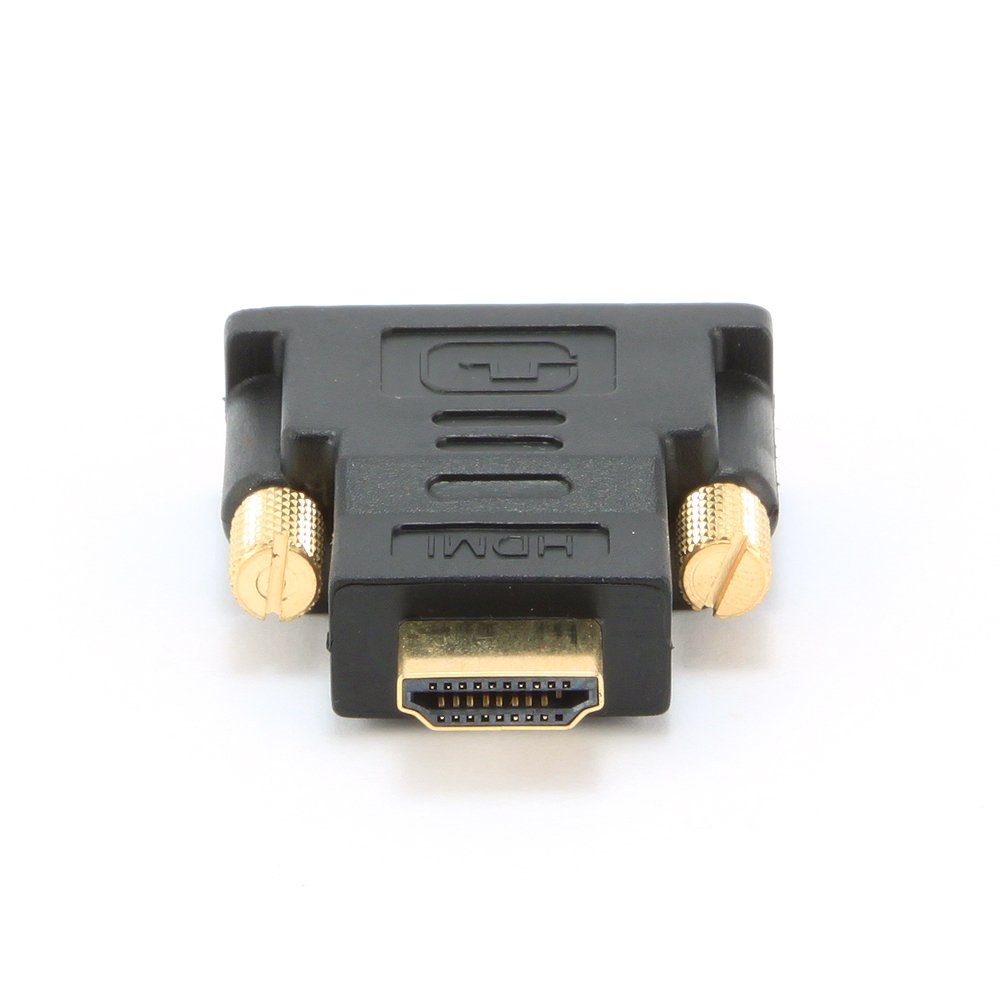 Переходник HDMI <-> DVI Cablexpert A-HDMI-DVI-1, 19M/19M, золотые разъемы, черный