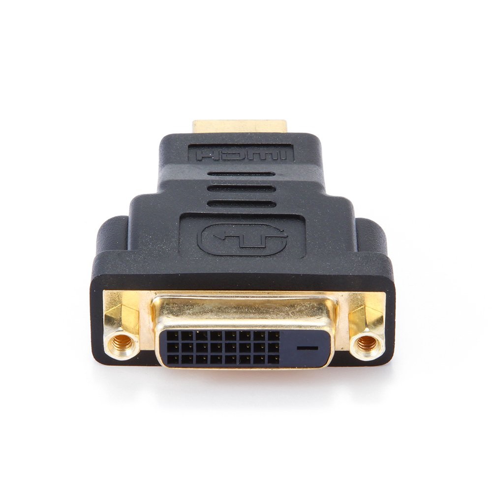 Переходник HDMI <-> DVI Cablexpert A-HDMI-DVI-3, 19M/25F, золотые разъемы, черный
