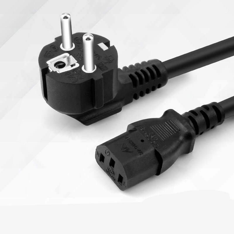 EU 1.5m/1.8m/6ft Power Cord Schuko IEC C13 Euro Plug Outdoor Use Extension Cable for PC Computer Monitor HP Printer Europe