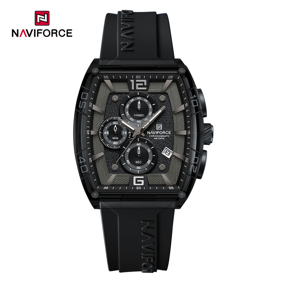 Черные кварцевые часы NAVIFORCE