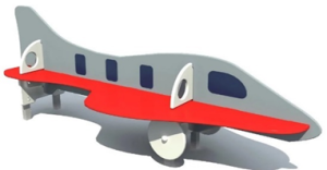 Скамья детская «Самолет» УСН 8601-0302-0402