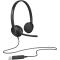 LOGITECH LOGITECH H340 Corded Headset - BLACK - USB