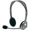 LOGITECH LOGITECH H110 Corded Stereo Headset - GRAY/SILVER - Dual Plug