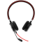 JABRA JABRA EVOLVE 40 UC Stereo USB Headband, Noise cancelling, USB and 3.5 jack connectivity, with mute-button and volume control on the cord, Busylight , Discret boomarm