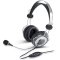 GENIUS Компьютерная гарнитура Genius HS-04SU, регулируемое складное оголовье, мягкие удобные амбушюры, выносной микрофон с шумоподавлением, пульт управления на кабеле, регулирование громкости, отключение микрофона, вес 335г, кабель 1.8м. Цвет: черный