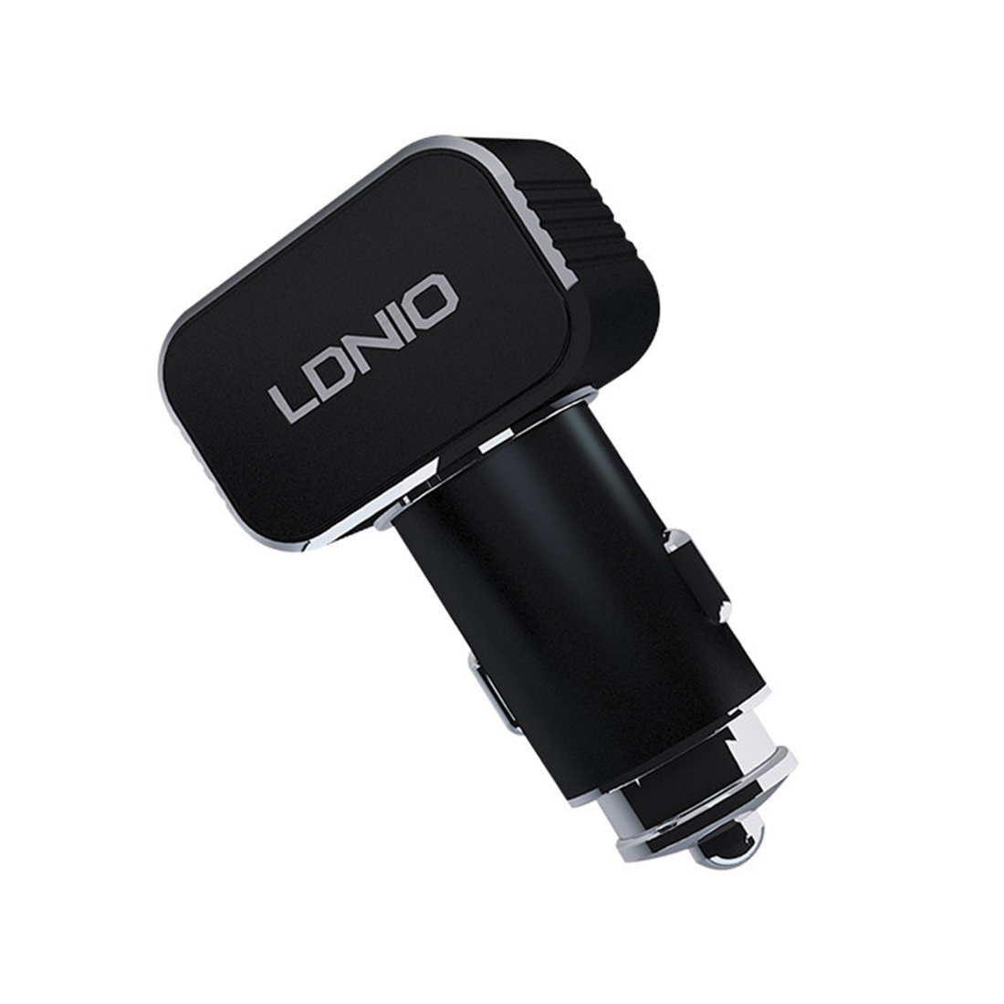Автомобильное зарядное устройство LDNIO C306 2*USB-A 18W 5V-3.6A с кабелем Lightning (Iphone) 1м, Чёрный