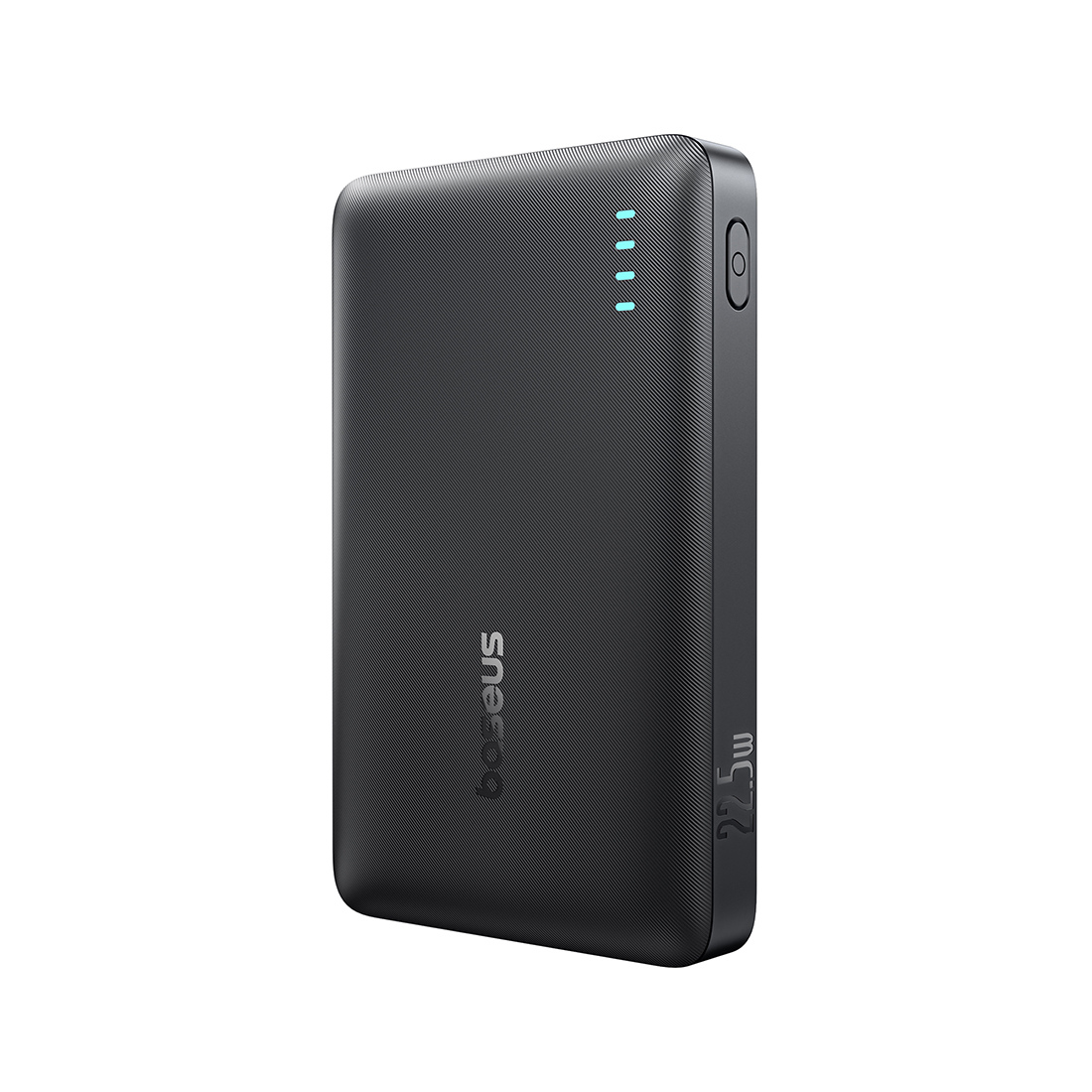 Портативный внешний аккумулятор, Baseus, EnerFill FP21, P1008210D123-00, 10000 мА·ч, 22,5 Вт, 2USB-C, 1USB-A, До 3 устройств, LED-индикатор, PD, QC, Кабель USB-C–USB-C 30 см, 109  68,7  17,5 мм, 184,4 г, Черный