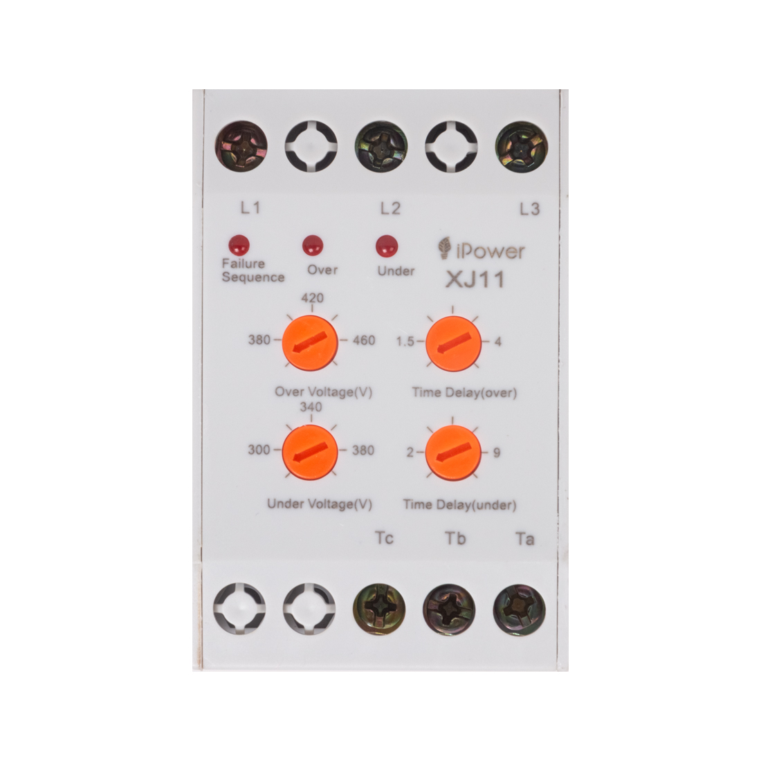 Реле контроля фаз напряжения, iPower, XJ11, 380V, (аналог РКФ-11, ЕЛ-11М)