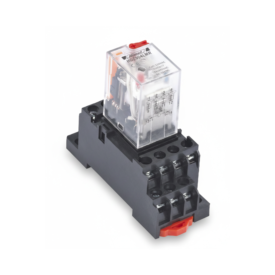Промежуточное реле, Himel, HDZ9054LNR, HDZ9-5A 4P LED AC 230V