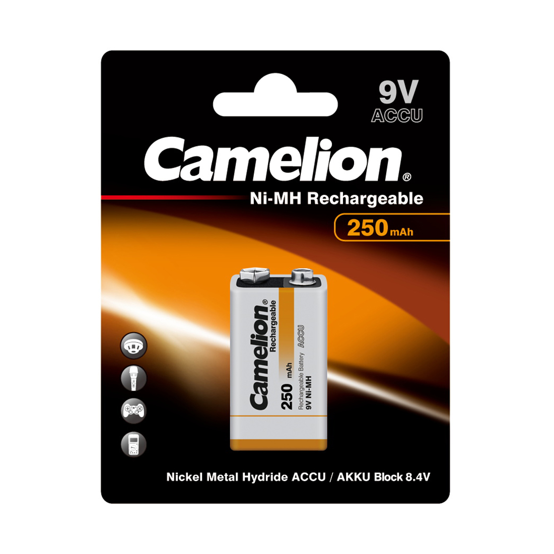CAMELION NH-9V250BP1 аккумуляторы 9V 250 mAh