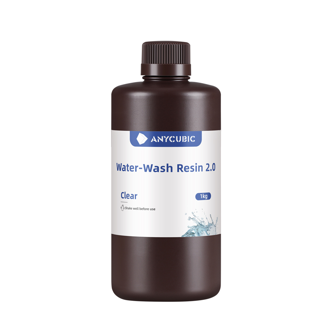 Фотополимерная смола для 3D-печати Anycubic Water-Wash Resin 2.0 SSX2CL-10, 1 литр, Прозрачный