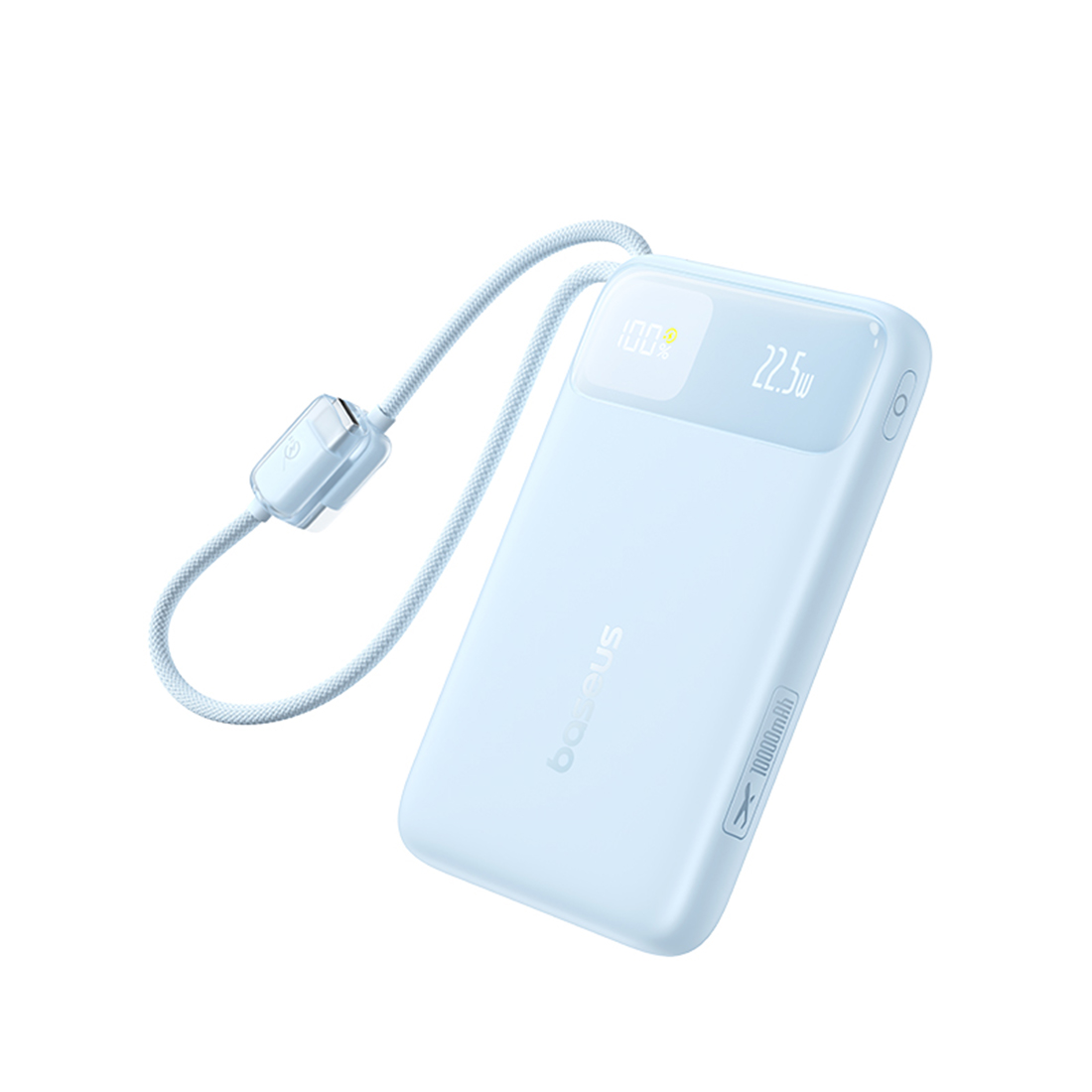 Портативный внешний аккумулятор, Baseus, EnerFill FC11 (E0027R06), 10000mAh, 22.5W, Голубой