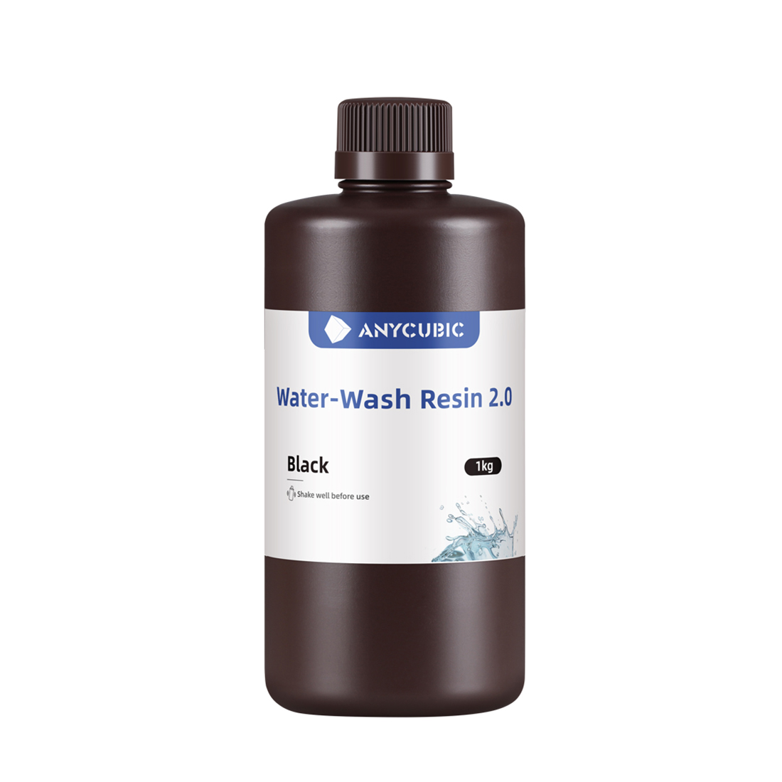 Фотополимерная смола для 3D-печати Anycubic Water-Wash Resin 2.0 SSX2BK-10, 1 литр, Черный