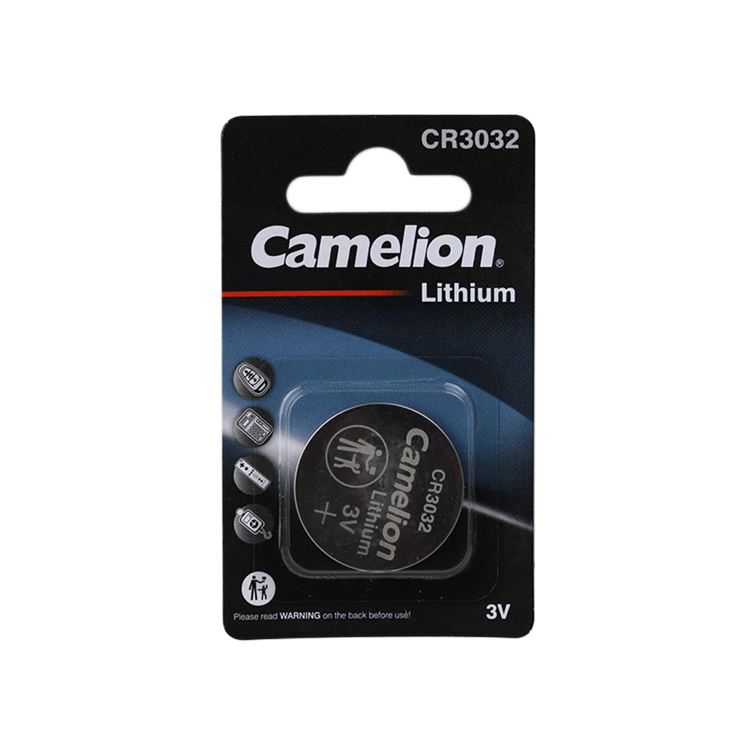 Батарейка, CAMELION, CR3032-BP1, Lithium Battery, CR3032, 3V, 580 mAh, 1 шт.