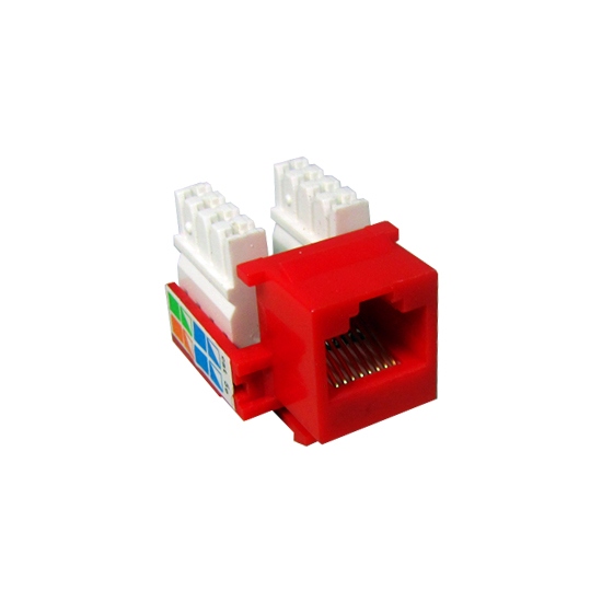 Модуль для информационной розетки SHIP M245-4 Cat.5e RJ-45 UTP Красный