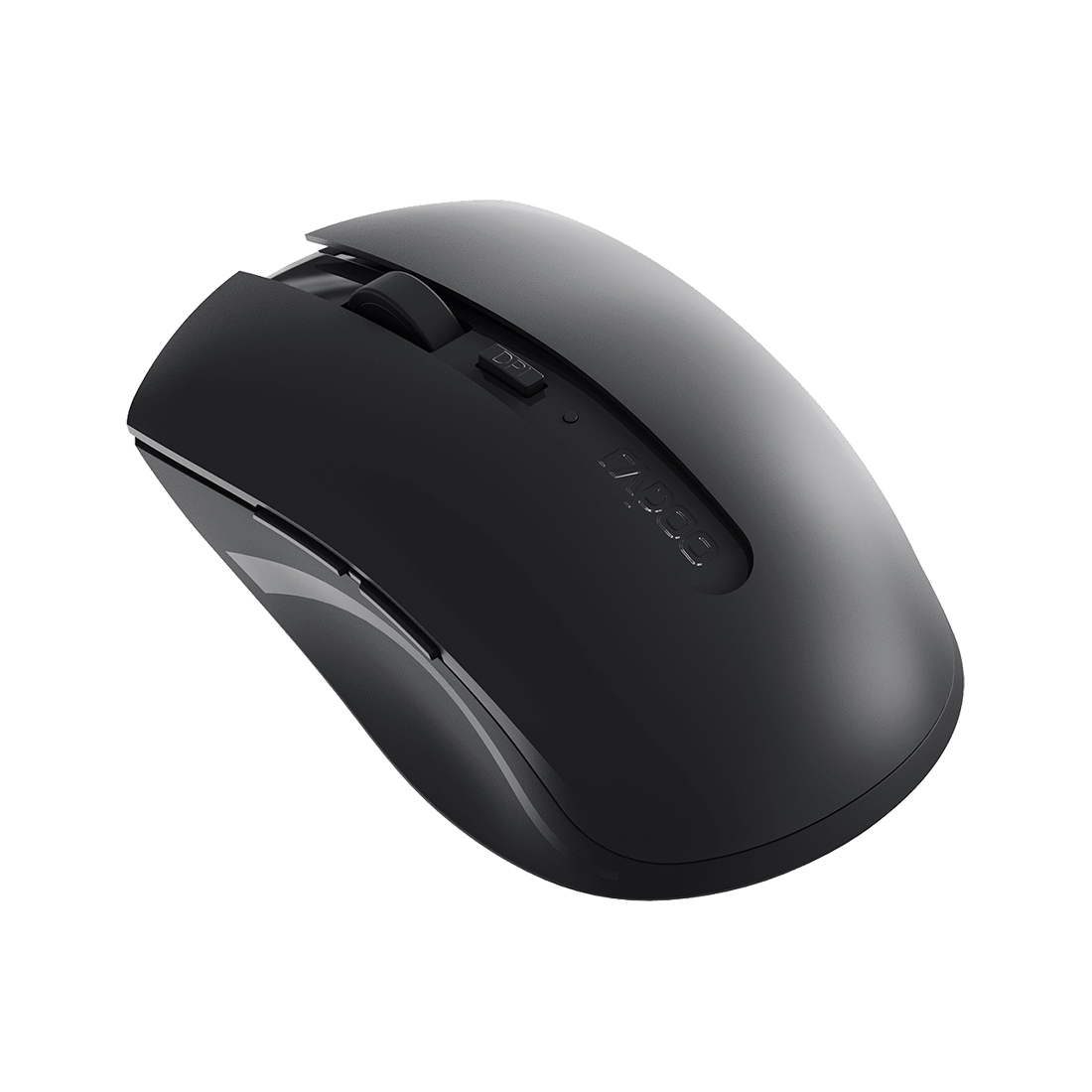 Компьютерная мышь, Rapoo, M350 Silent, Оптическая, колесо прокрутки,1600dpi, Bluetooth 3.0/4.0, Беспроводной 2.4 ГГц, Эффективная дистанция 10 м., Батарейки в комплекте, До 6 месяцев на одном заряде батареек, Тёмно серый