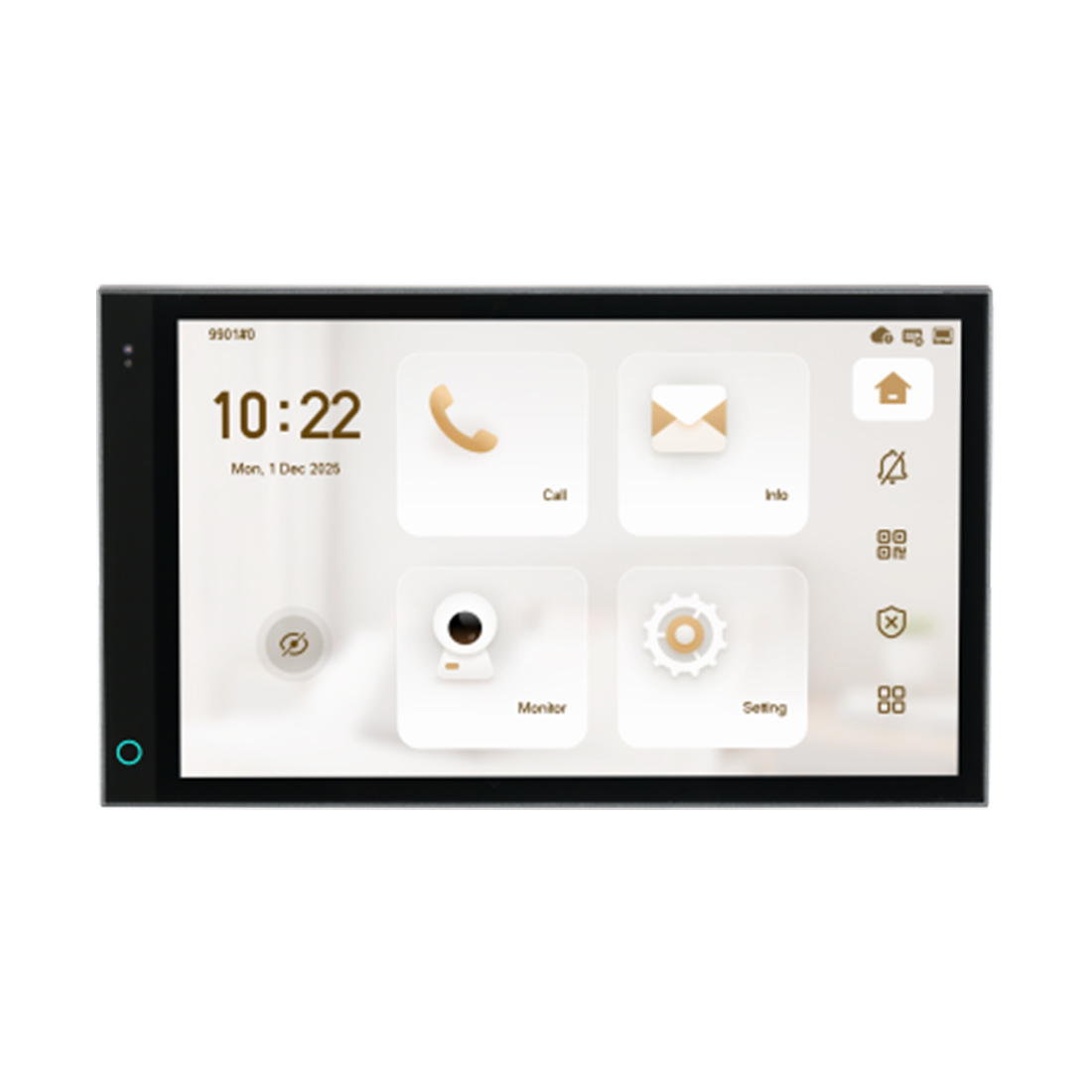Монитор, Dahua, DHI-VTH5721A-WP (7"), монитор видеодомофона IP 7 дюймовый, ёмкостной сенсорный экран.