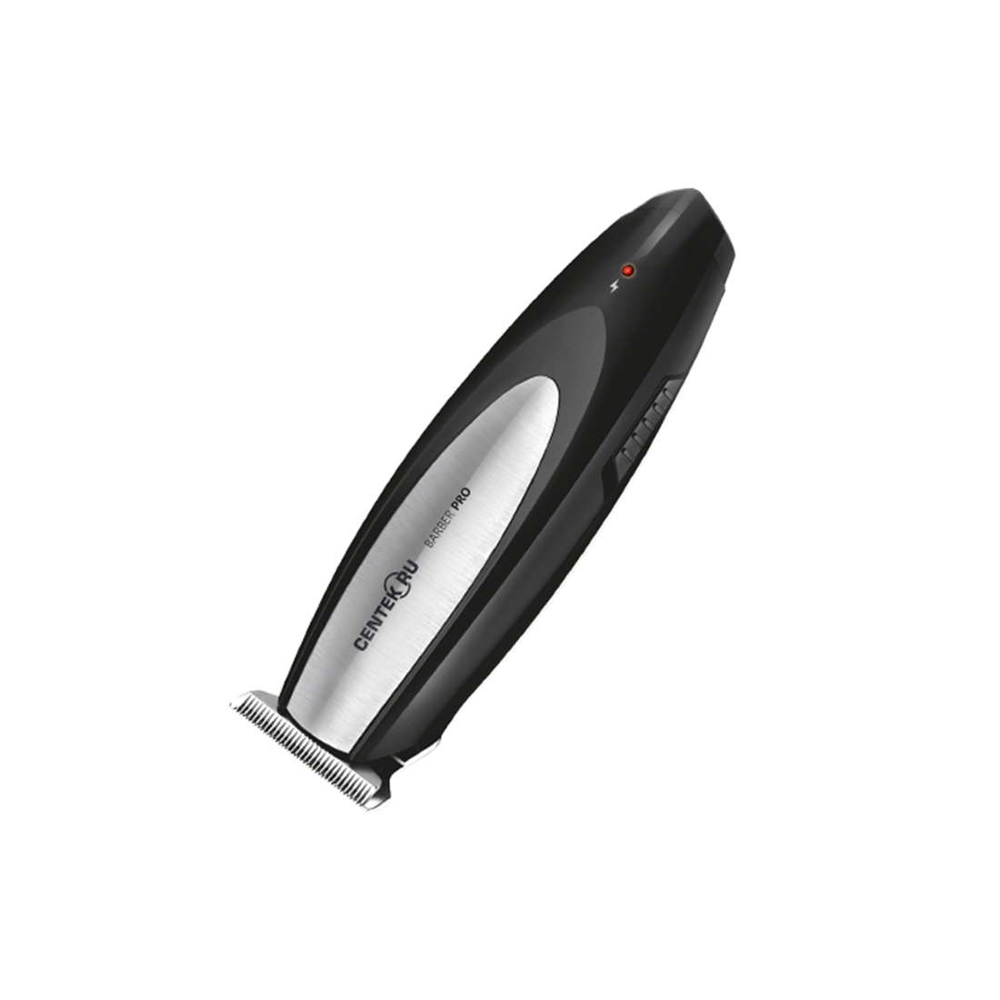 Машинка для стрижки, Centek, CT-2134, 3 насадки, USB зарядка, Время работы 55 мин, Черный/Сталь