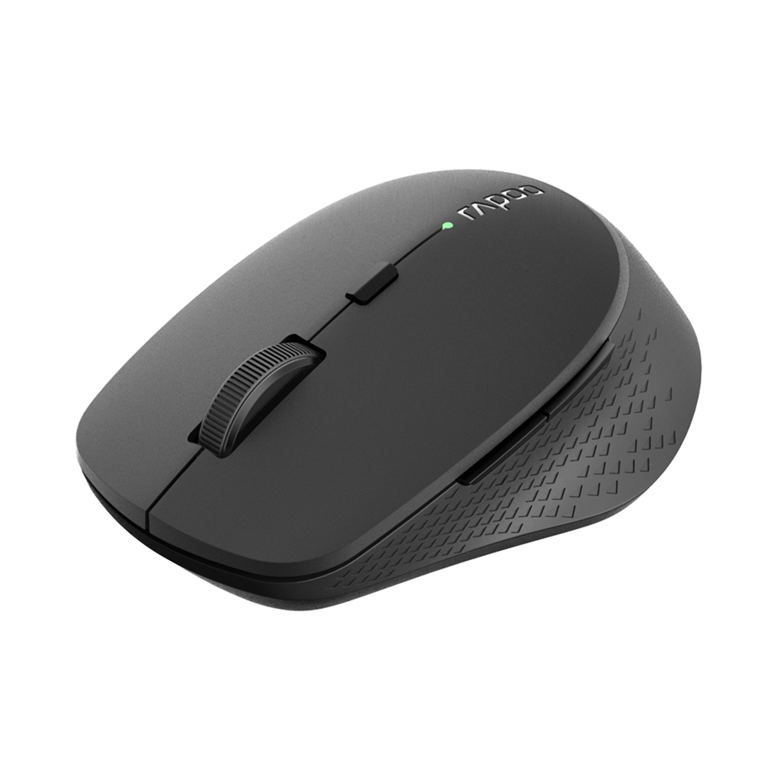 Компьютерная мышь, Rapoo, M300 Silent, 1600dpi, 2.4G, Bluetooth 3.0/4.0, Multi-mode, Беспроводной 2.4 ГГц, Эффективная дистанция 10 м., Батарейки в комплекте, До 12 месяцев на одном заряде батареек, Темно-серый