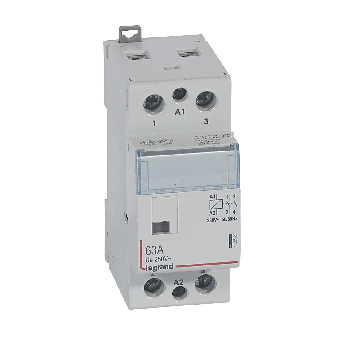 Модульный контактор, Legrand, 412527, 2НО 63А CX 250/230В AC