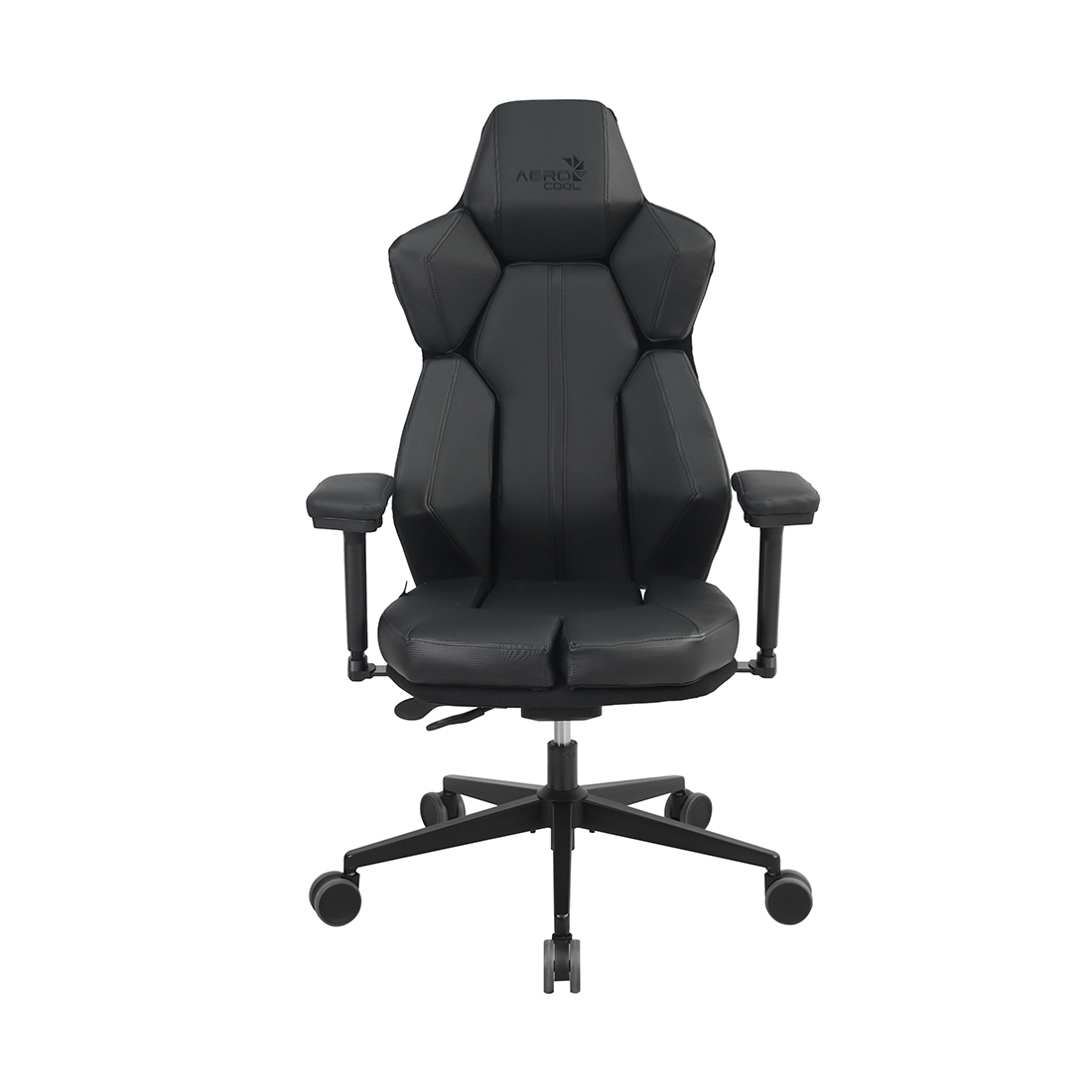 Игровое компьютерное кресло, Aerocool, XTAL-Racer Black, Искусственная кожа (RACER), (Ш)65*(Г)70*(В)122 (132) см, Черный
