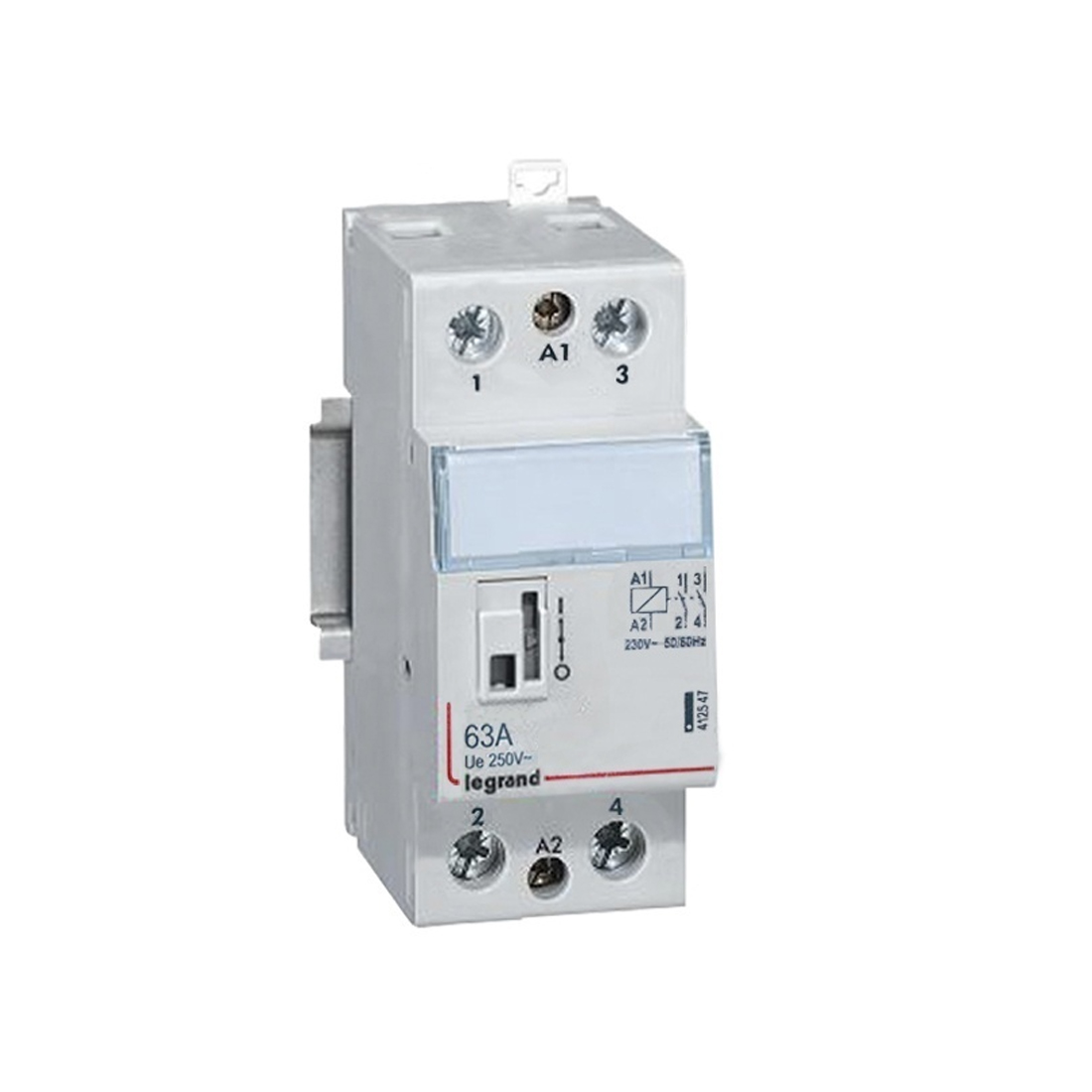 Модульный контактор Legrand 412547 2НО 63А CX 250/230В AC с ручным управлением