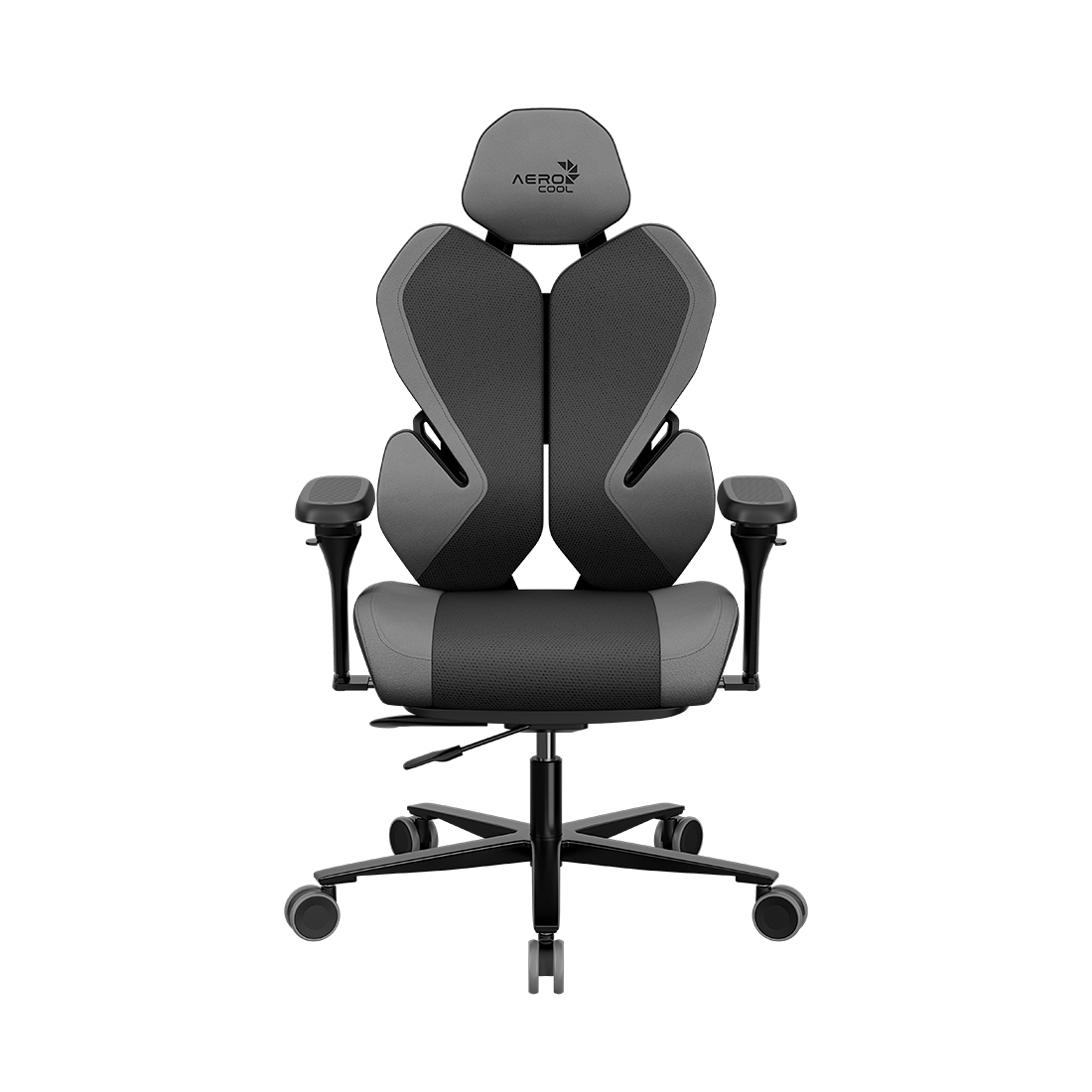 Игровое компьютерное кресло, Aerocool, WING-Loft Air Dark Grey, Многослойная дышащая сетчатая ткань (LOFT Air), (Ш)65*(Г)70*(В)122 (132) см, Серый