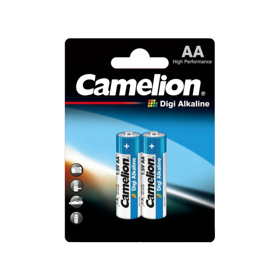 Батарейка, CAMELION, LR6-BP2DG, Digi Alkaline, AA, 1.5V, 2700mAh, 2 шт. в блистере