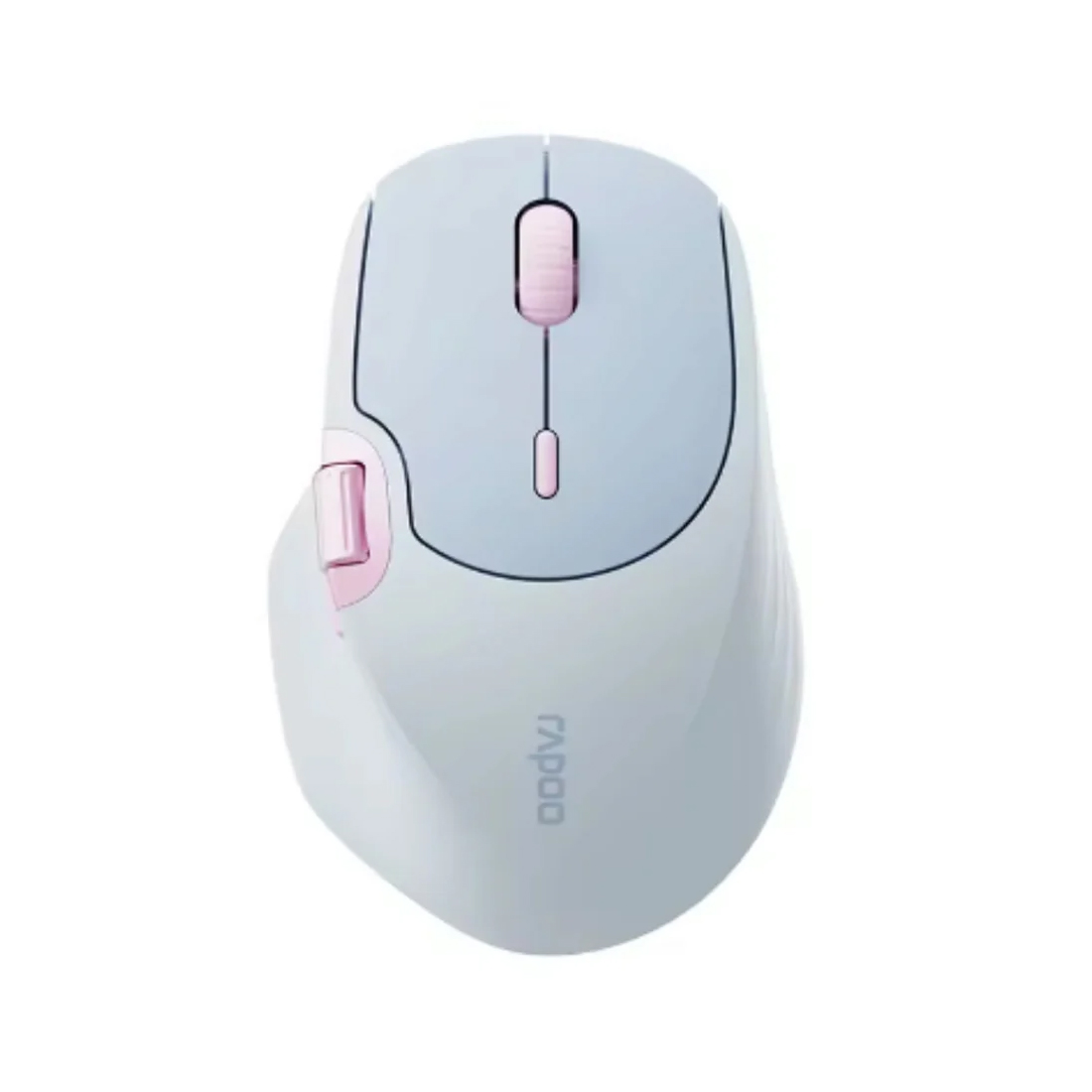 Компьютерная мышь, Rapoo, MT560, 4000dpi, Bluetooth 5.0, Беспроводной 2.4 ГГц, Эффективная дистанция 10 м., Литиевая батарея, Лазурный